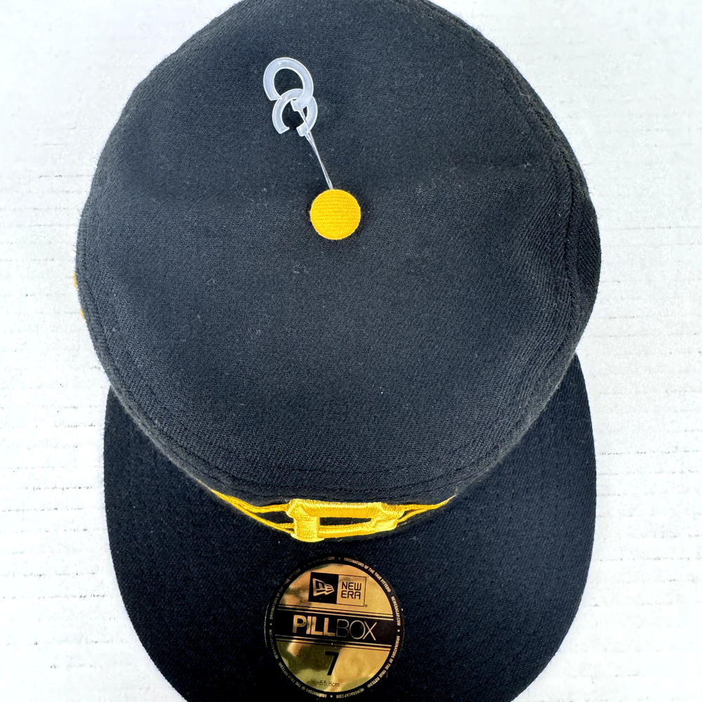 Pittsburgh Pirates Baseball New Era Fitted Pill Box Hat 7 New W/ Tags MLB - Picture 6 of 8